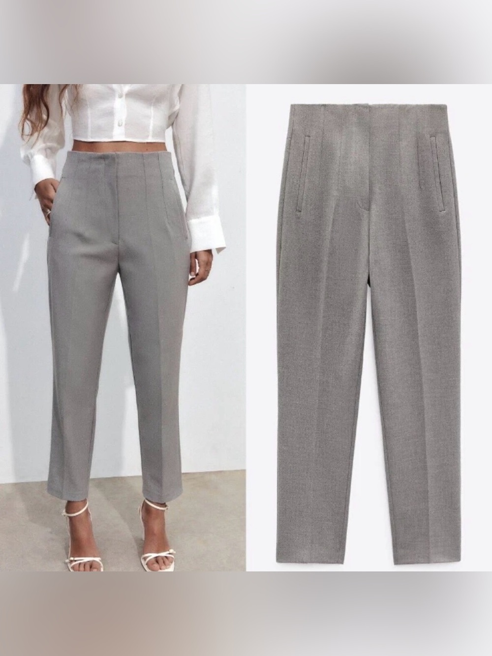 Zara Dress Pants Light Gray
